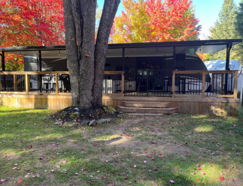 SOLD!! 2017 – 36’ Aspen Trail with Hardtop Awning. Asking: $42,500