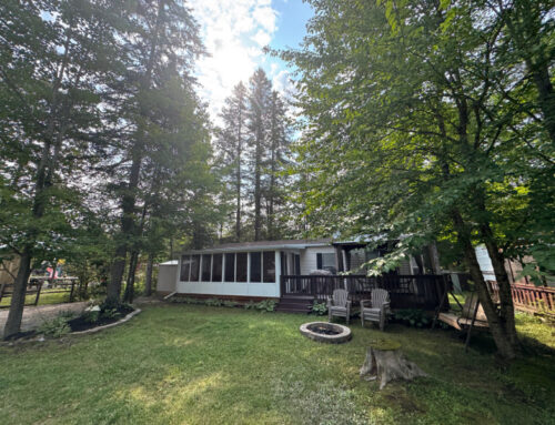 2006 – 40ft Huron Ridge Park Model with a Sunroom. Asking: $72,500